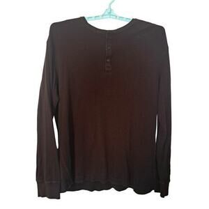 Merona Pullover Crew Neck Ribbed Knit Sweater Brown Sz XL 100% Cotton‎
